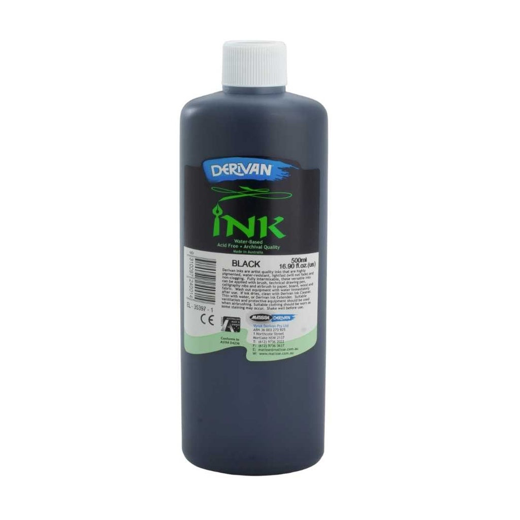 Derivan Ink Black 500ml