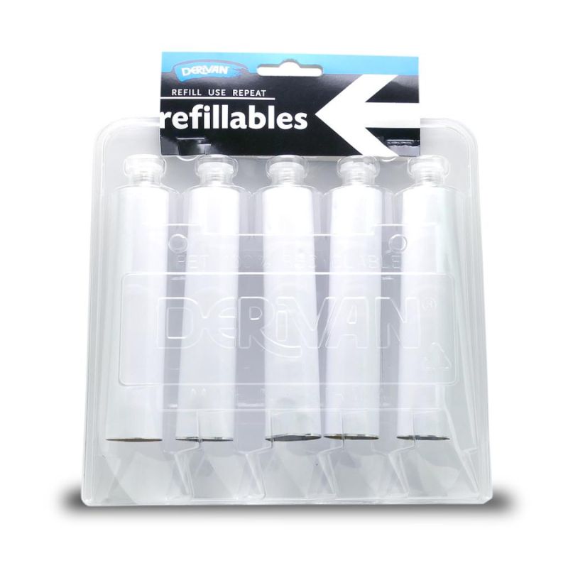 Derivan Refillables Aluminium Tubes Empty SET