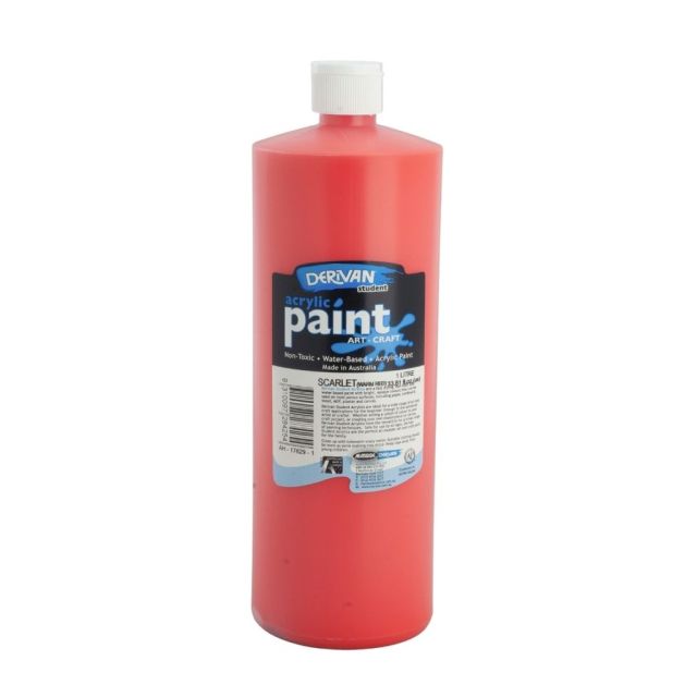 Derivan Student Acrylic Paint Scarlet (Warm)