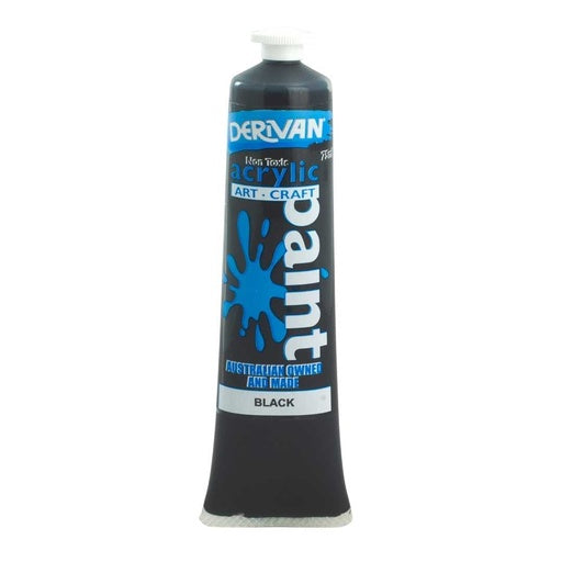 Derivan Student Acrylic Paint Black