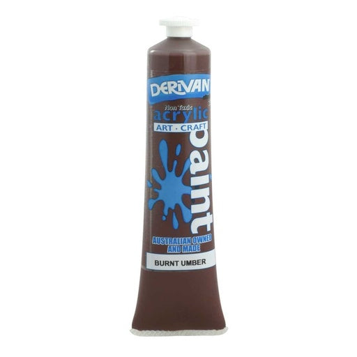 Derivan Student Acrylic Paint Burnt Umber 75ml