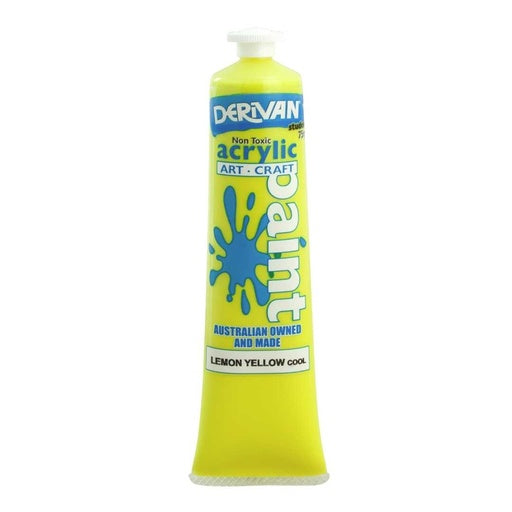 Derivan Student Acrylic Paint Lemon Yellow (Cool)
