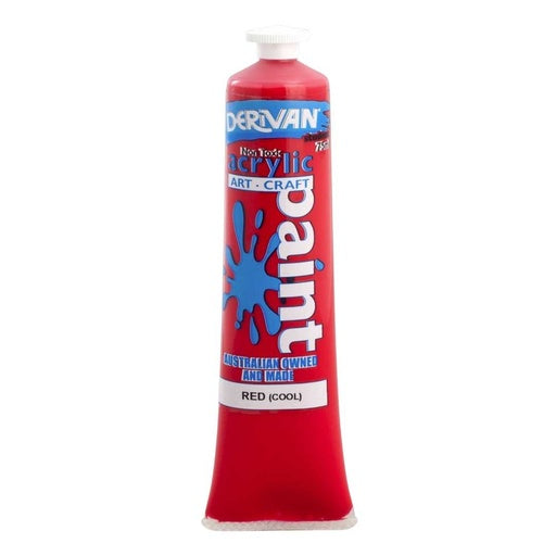 Derivan Student Acrylic Paint Red (Cool) 75ml