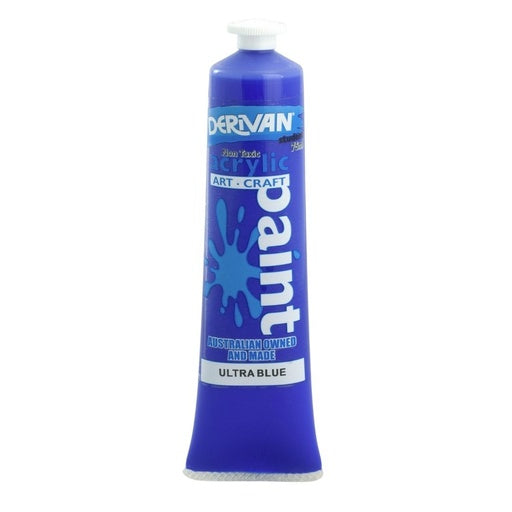 Derivan Student Acrylic Paint Ultra Blue (Warm) 75ml