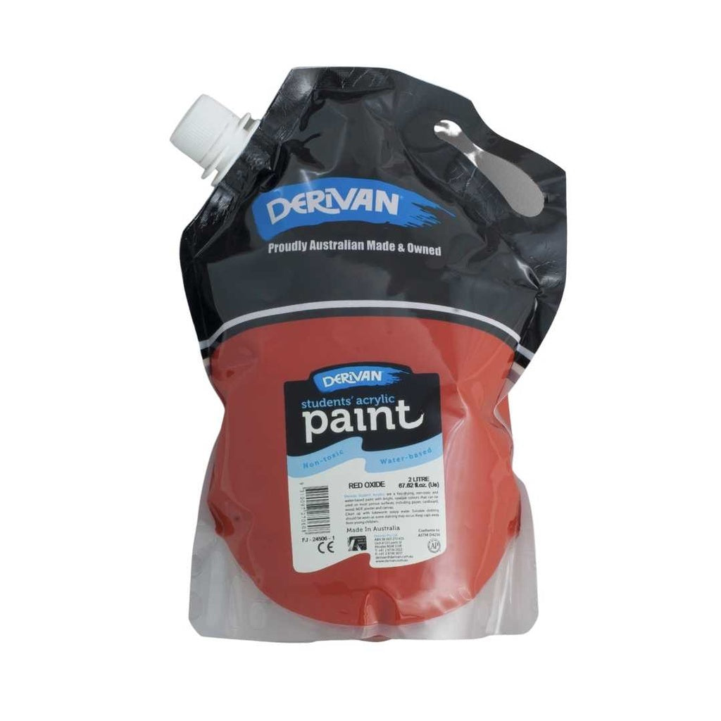 Derivan Student Acrylic Paint Red Oxide 2L