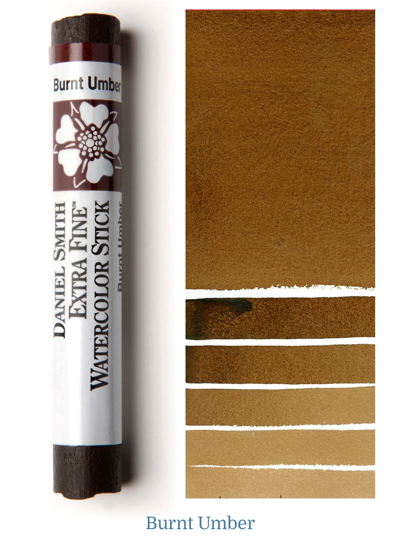 DANIEL SMITH WATERCOLOUR STICK BURNT UMBER