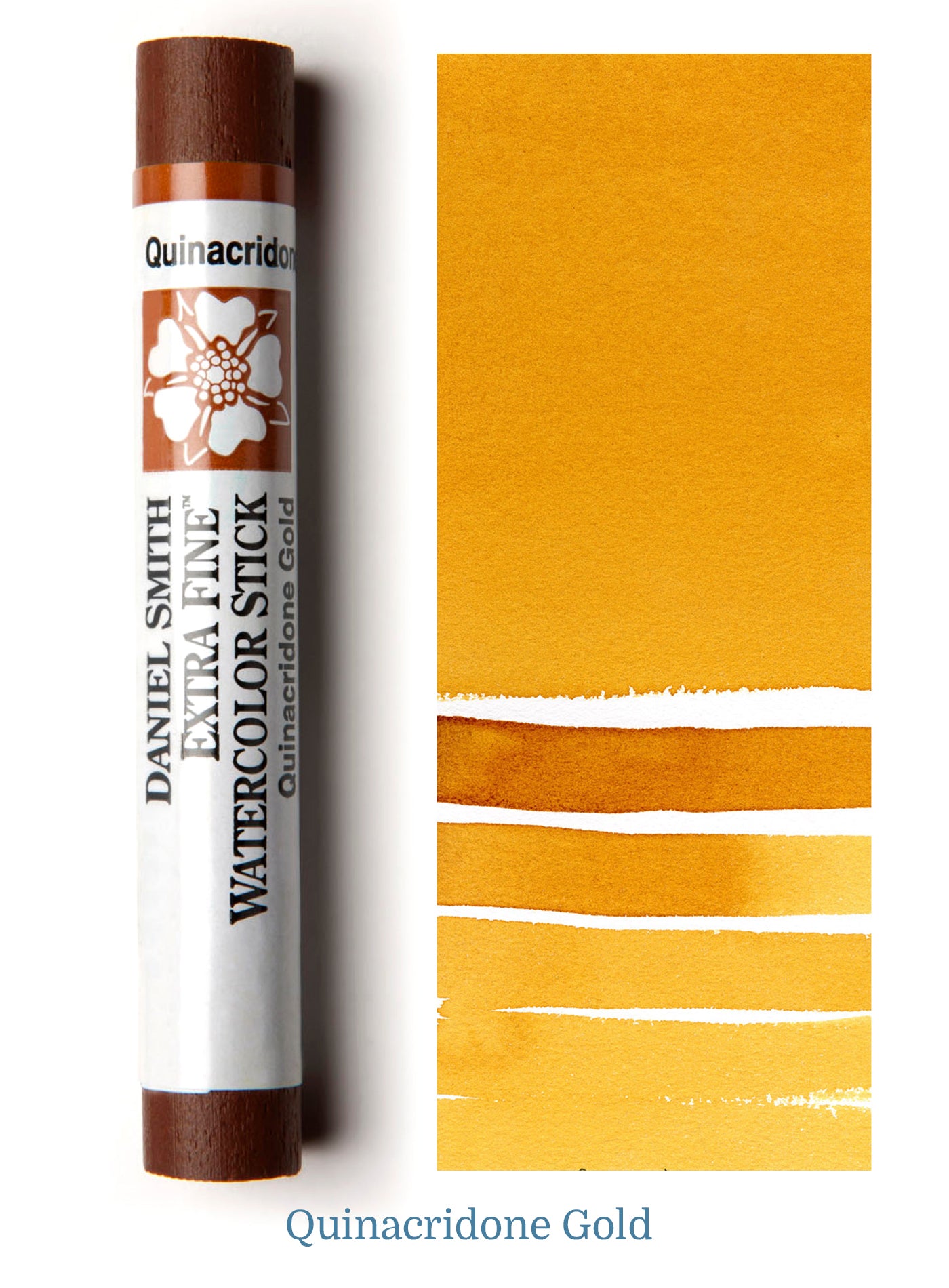 DANIEL SMITH WATERCOLOUR STICK QUINACRIDONE GOLD