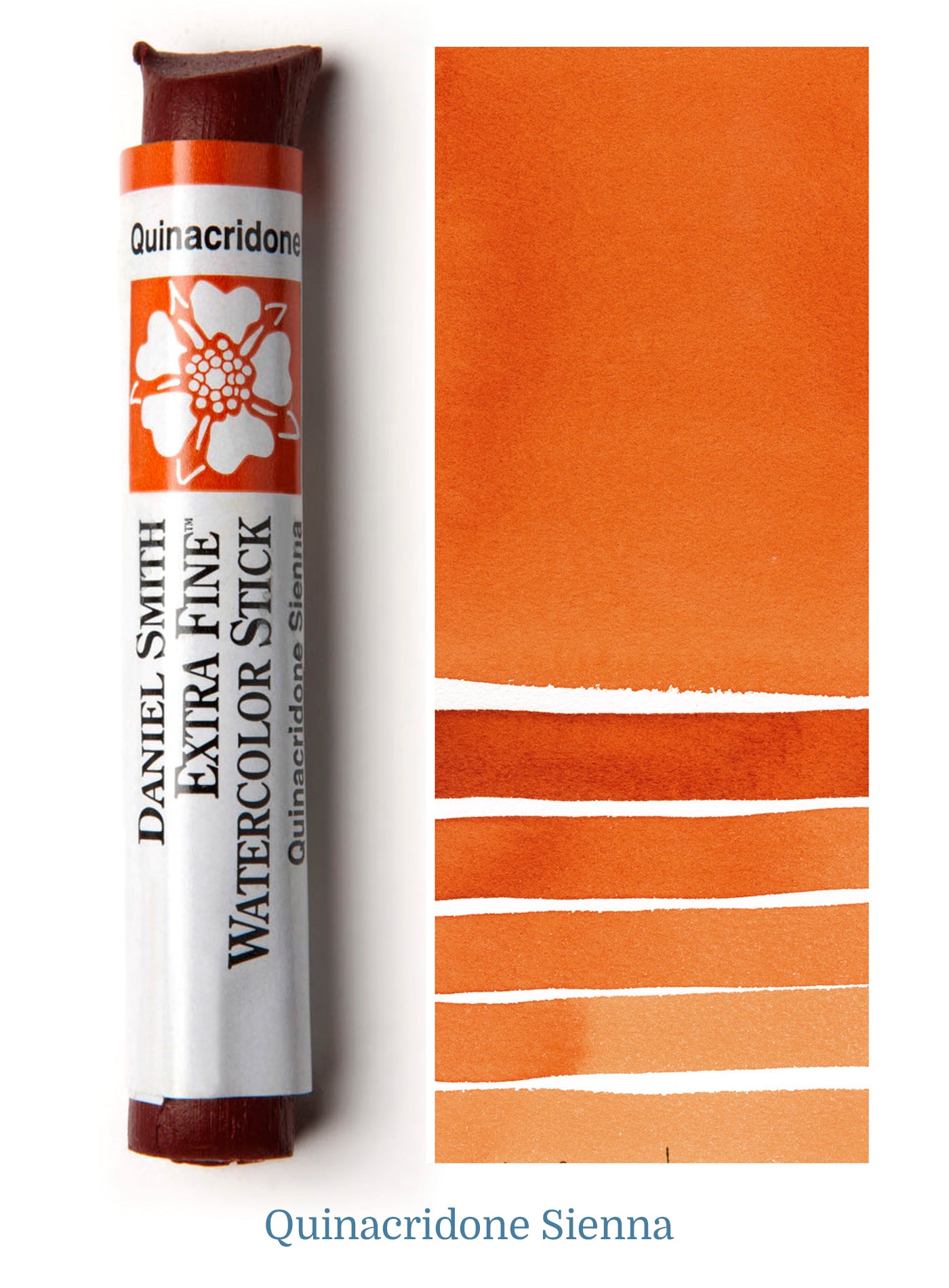 DANIEL SMITH WATERCOLOUR STICK QUINACRIDONE SIENNA