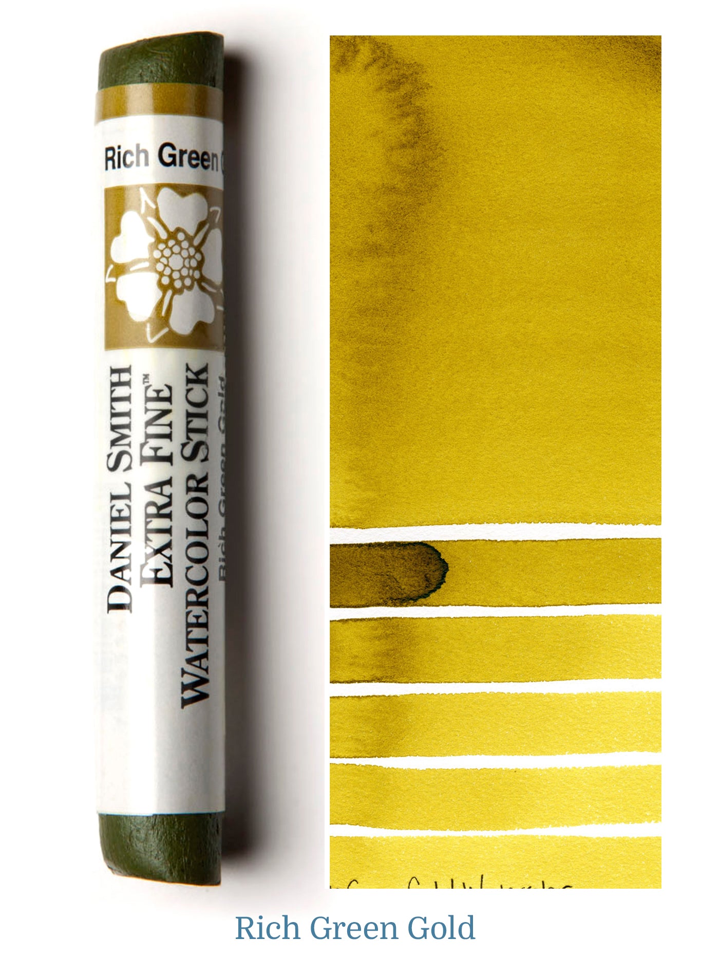 DANIEL SMITH WATERCOLOUR STICK RICH GREEN GOLD