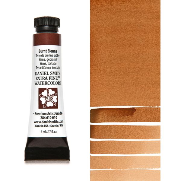 Daniel Smith Watercolour Paint Burnt Sienna 5ml