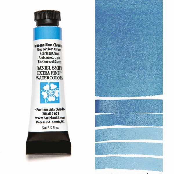 Daniel Smith Watercolour Paint Cerulean Blue, Chromium 5ml