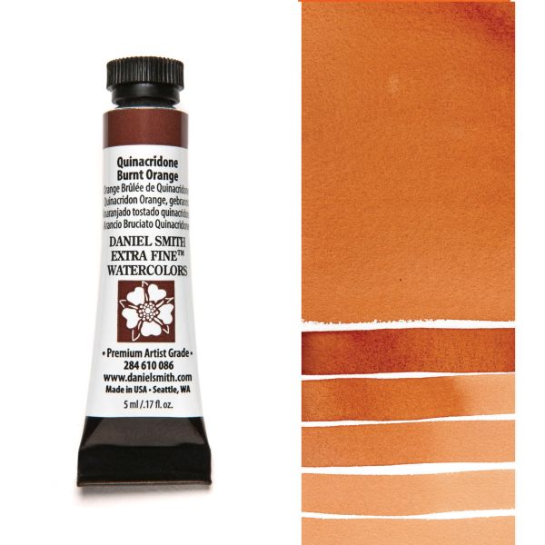 Daniel Smith Watercolour Paint Quinacridone Burnt Orange 5ml