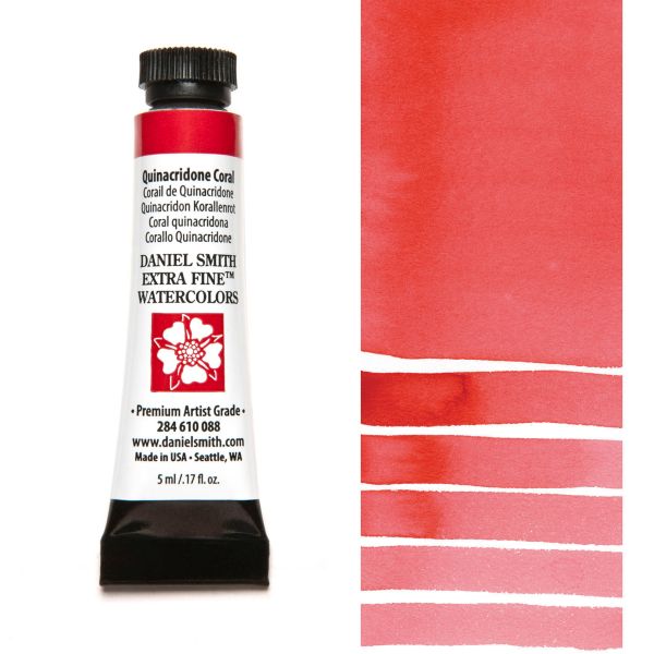 Daniel Smith Watercolour Paint Quinacridone Coral 5ml