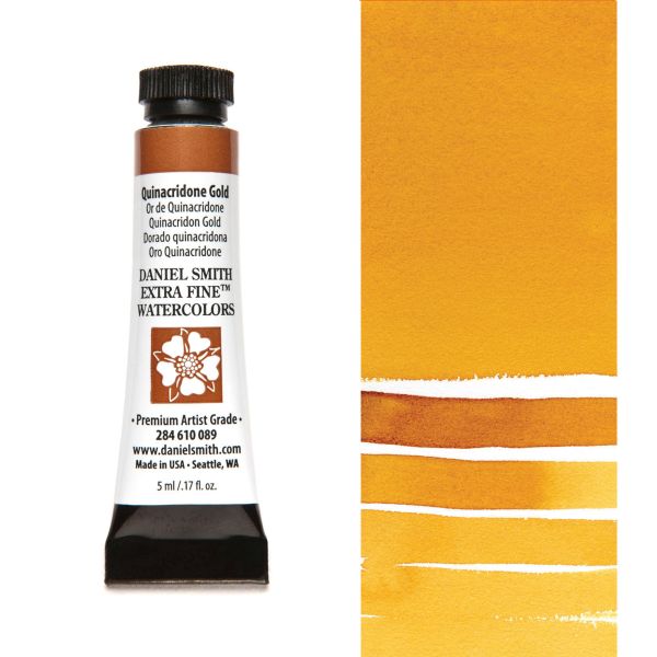 Daniel Smith Watercolour Paint Quinacridone Gold 5ml