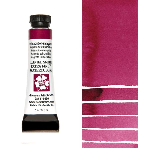 Daniel Smith Watercolour Paint Quinacridone Magenta 5ml