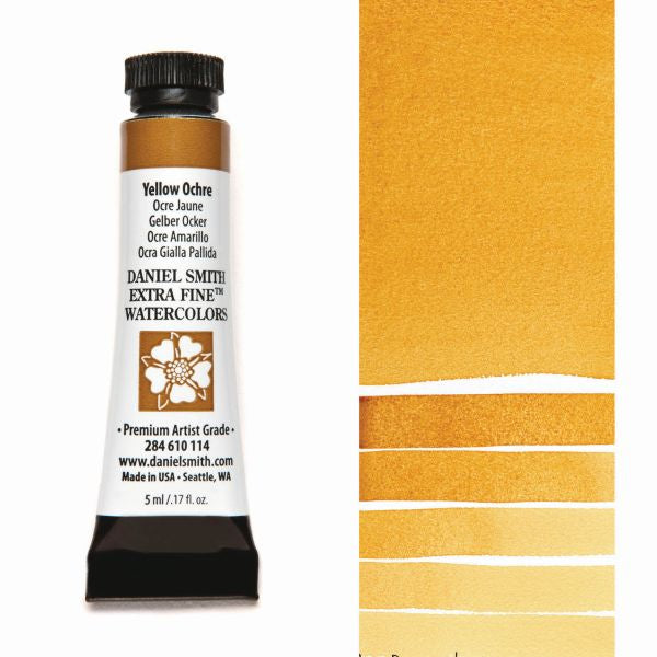 Daniel Smith Watercolour Paint Yellow Ochre 5ml
