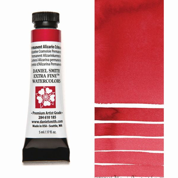 Daniel Smith Watercolour Paint Permanent Alizarin Crimson 5ml