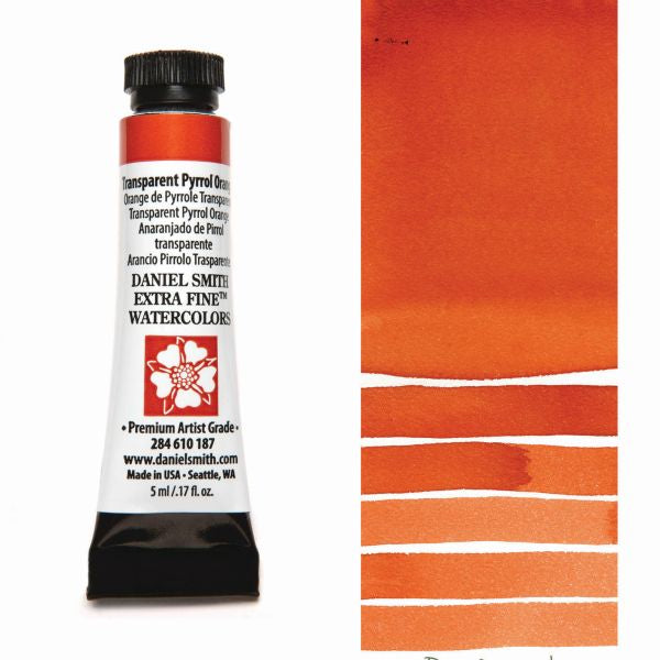 Daniel Smith Watercolour Paint Transparent Pyrrol Orange 5ml
