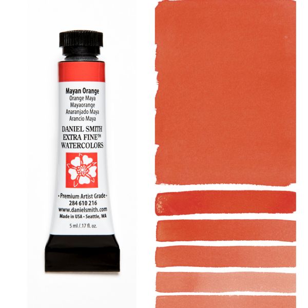 Daniel Smith Watercolour Paint Mayan Orange 5ml