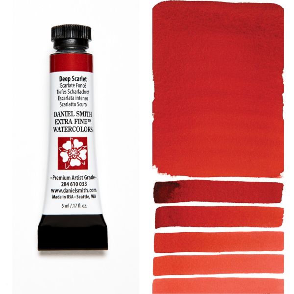 Daniel Smith Watercolour Paint Deep Scarlet 5ml