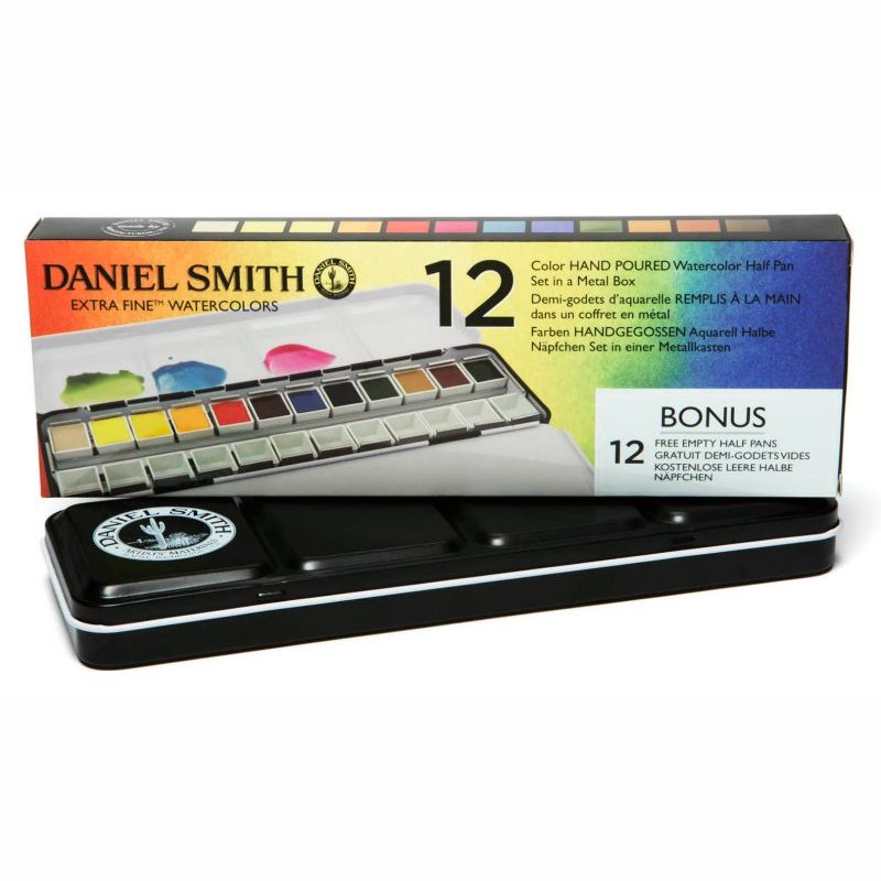 Daniel Smith Watercolour Paint Metal Box Set 12 SET