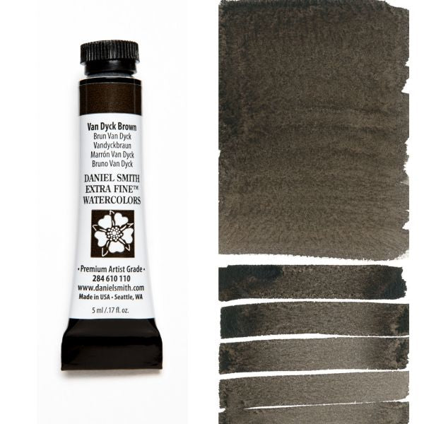 Daniel Smith Watercolour Paint Van Dyck Brown 5ml