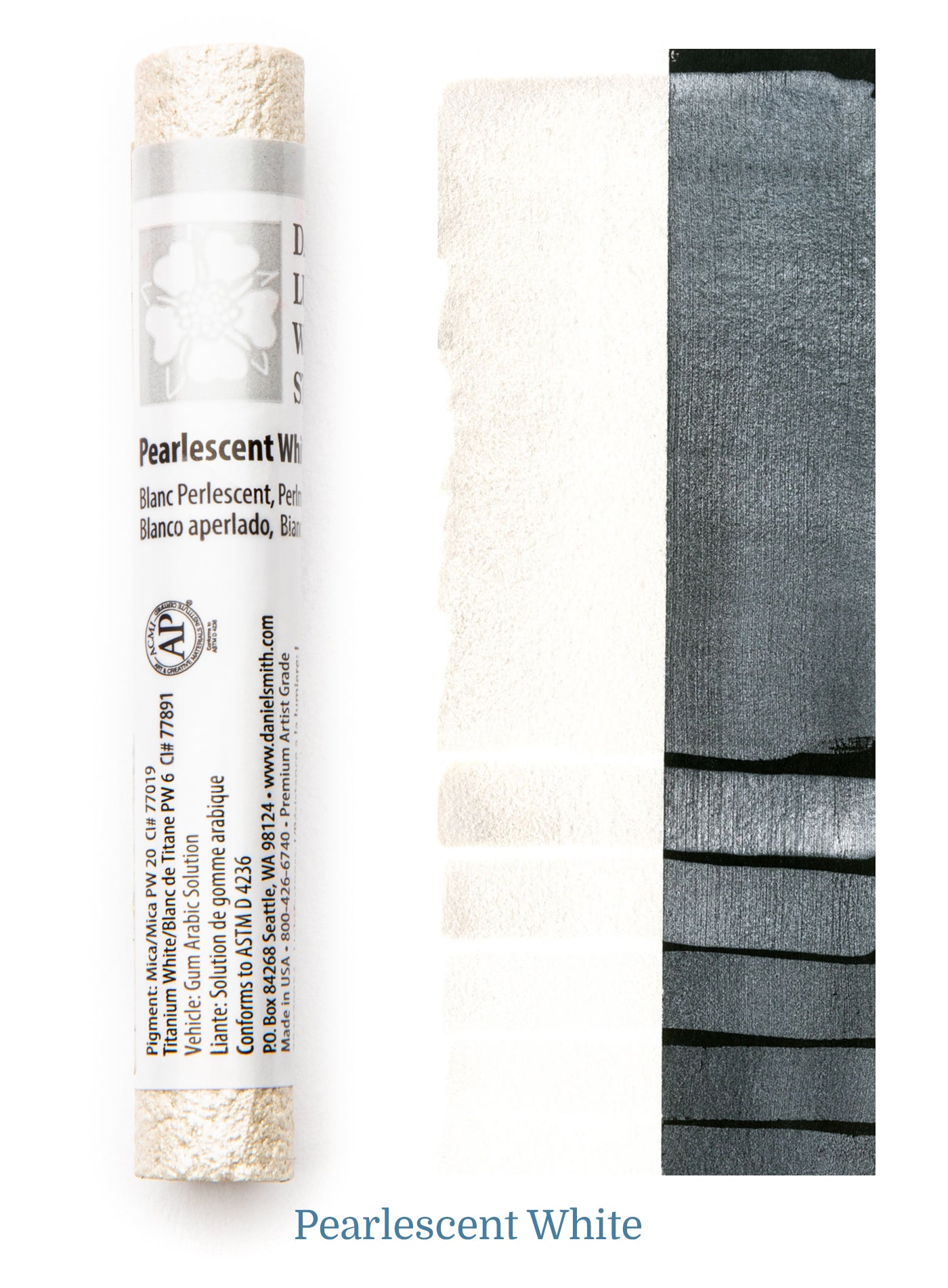 DANIEL SMITH WATERCOLOUR STICK PEARLESCENT WHITE