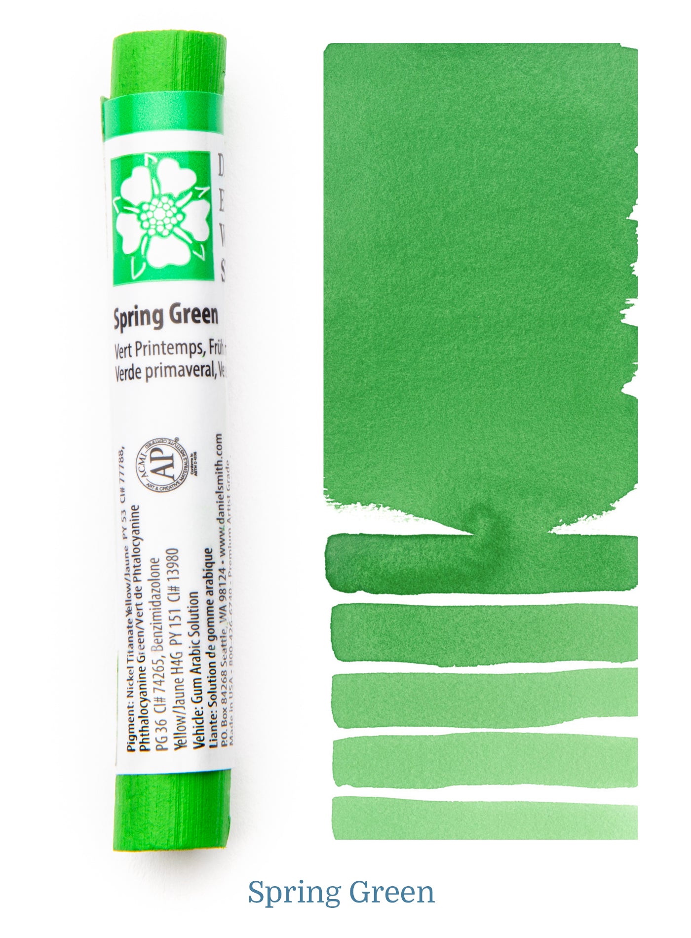 DANIEL SMITH WATERCOLOUR STICK SPRING GREEN