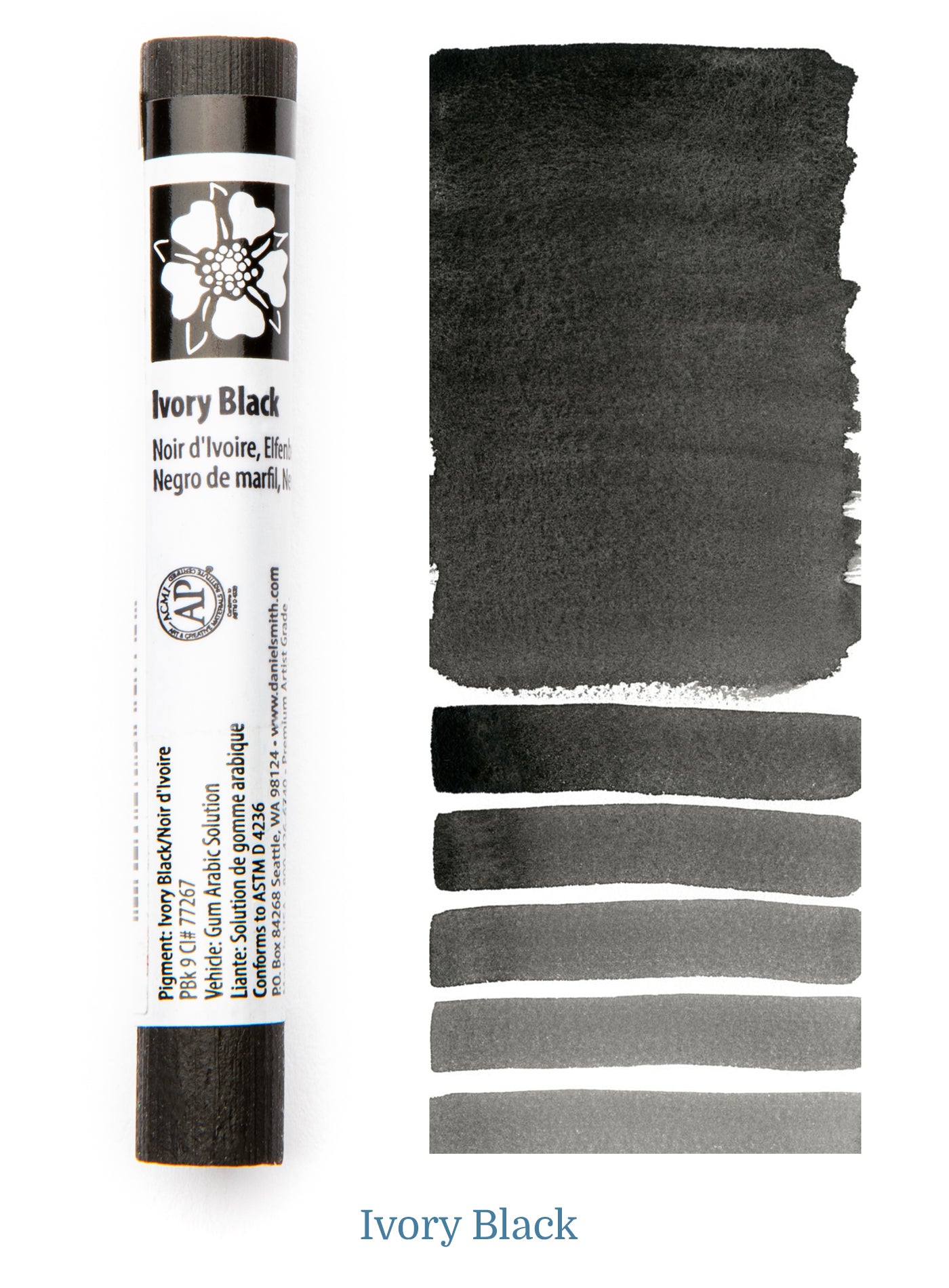 DANIEL SMITH WATERCOLOUR STICK IVORY BLACK