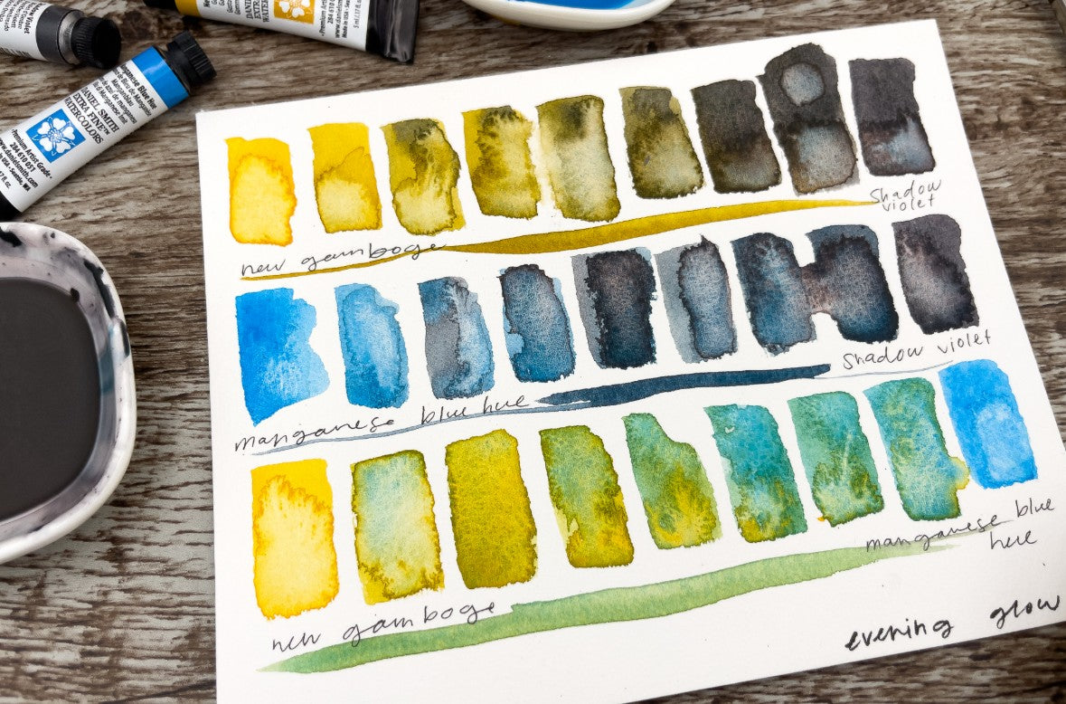 DANIEL SMITH WATERCOLOUR 3 X 5ML EVENING GLOW SET