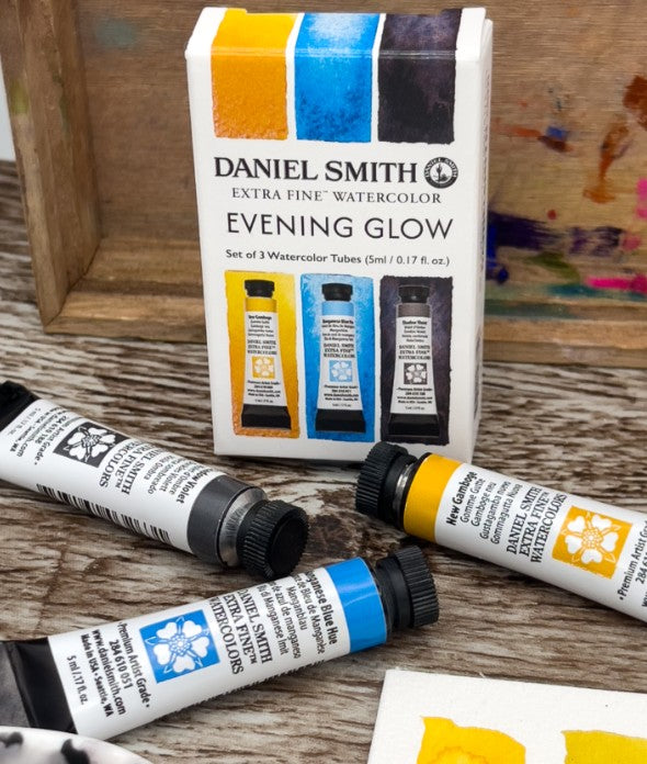 DANIEL SMITH WATERCOLOUR 3 X 5ML EVENING GLOW SET
