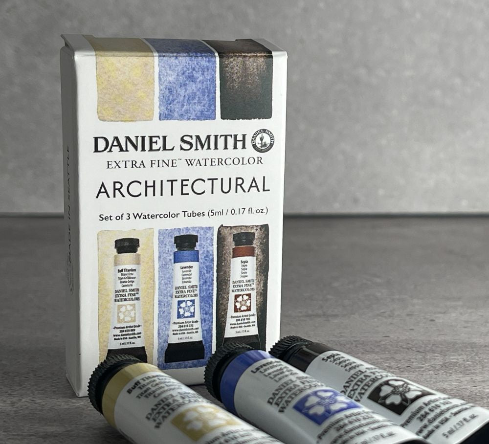 DANIEL SMITH WATERCOLOUR 3 X 5ML ARCHITECTURAL SET