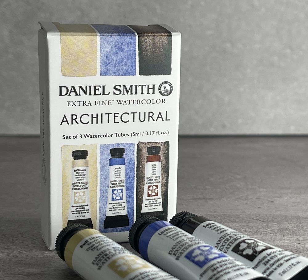 DANIEL SMITH WATERCOLOUR 3 X 5ML ARCHITECTURAL SET