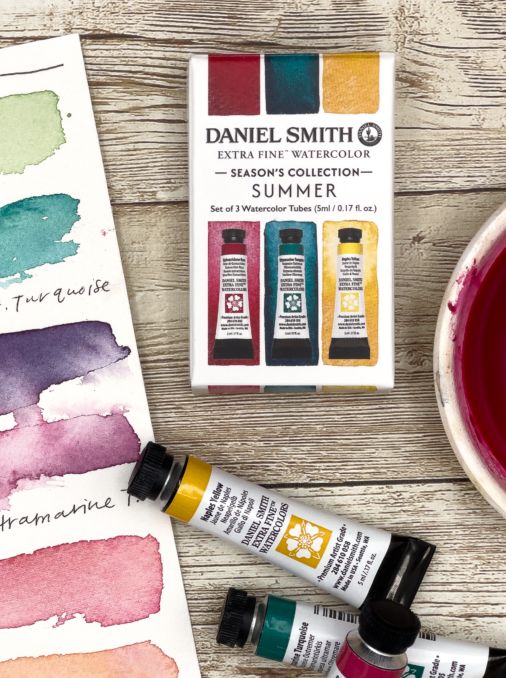 DANIEL SMITH WATERCOLOUR 3 X 5ML SUMMER SET