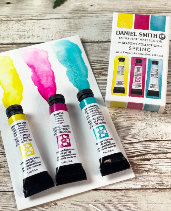 DANIEL SMITH WATERCOLOUR 3 X 5ML SPRING SET