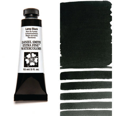 Daniel Smith Watercolour Paint Lamp Black 15ml