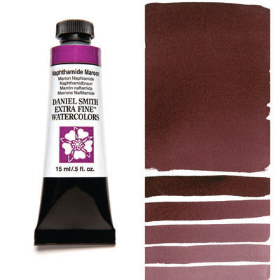 Daniel Smith Watercolour Paint Naphthamide Maroon 15ml