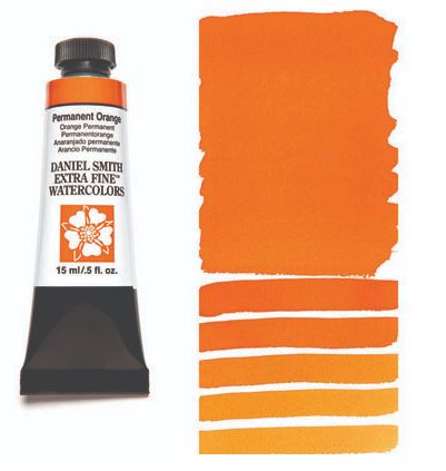 Daniel Smith Watercolour Paint Permanent Orange 15ml