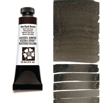 Daniel Smith Watercolour Paint Van Dyck Brown 15ml