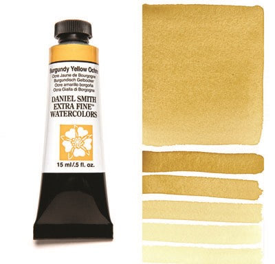 Daniel Smith Watercolour Paint Burgundy Yellow Ochre 15ml