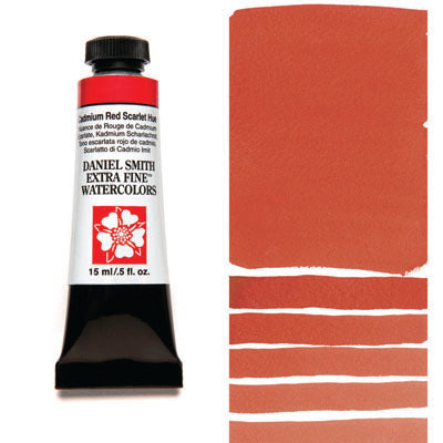 Daniel Smith Watercolour Paint Cadmium Red Scarlet Hue 15ml