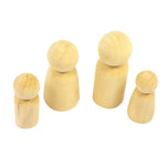 WOODEN PEOPLE FAMILY SET OF 8