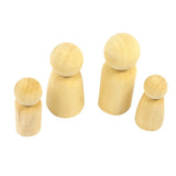 WOODEN PEOPLE FAMILY SET OF 8