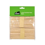 DAS Wooden Popsicle Stick Plain Packet 80