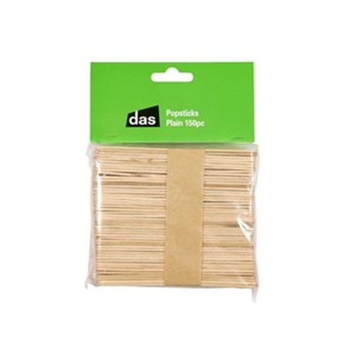 DAS Wooden Popsicle Stick Plain Packet 150
