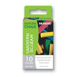 Mungyo Dustless Chalk Coloured Packet 10