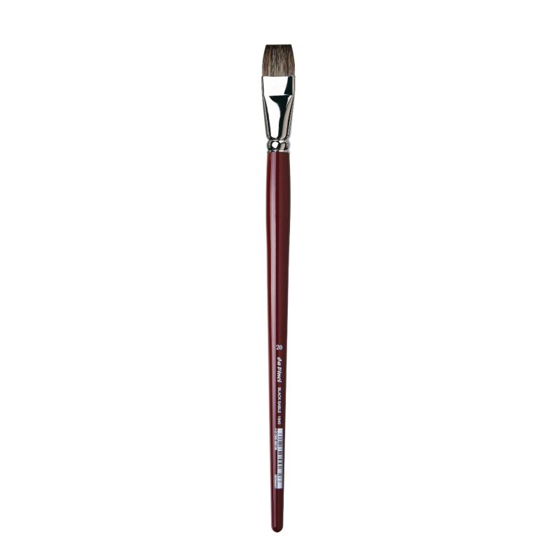 da Vinci Black Sable Brush Flat