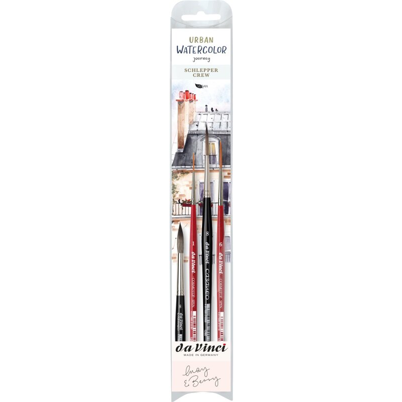 da Vinci Urban Watercolour Brush Rigger Set 4 SET