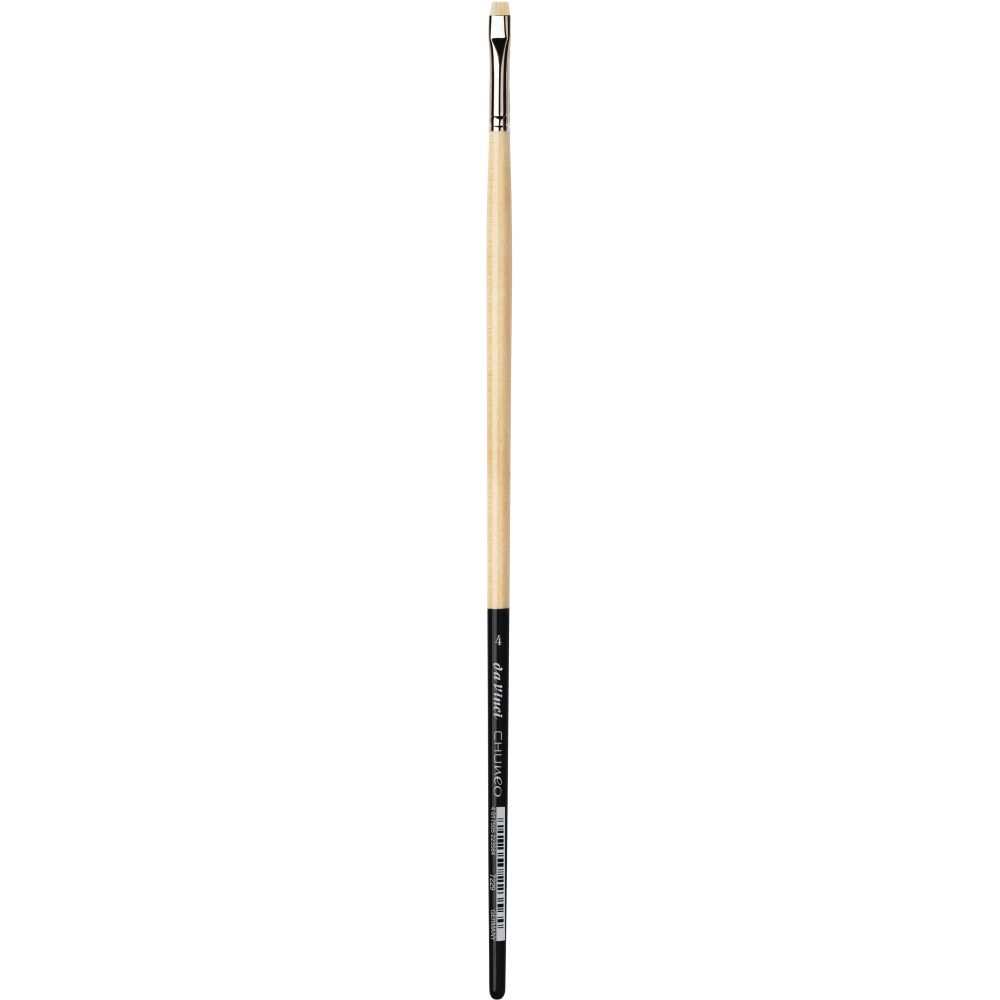 DA VINCI CHUNEO BRISTLE BRUSH EXTRA SHORT FLAT