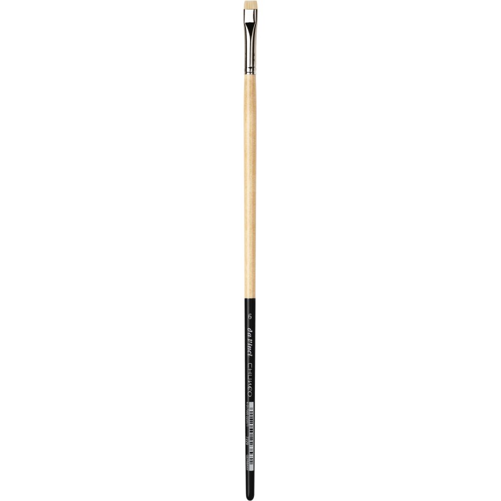 DA VINCI CHUNEO BRISTLE BRUSH EXTRA SHORT FLAT